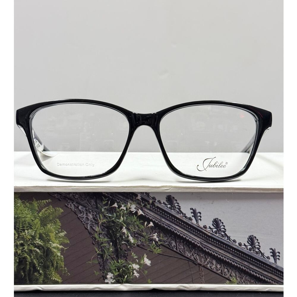 Vintage Jubilee 5997 Black Classic Square Full Rim Eyeglass Frames Size 54 NWT
